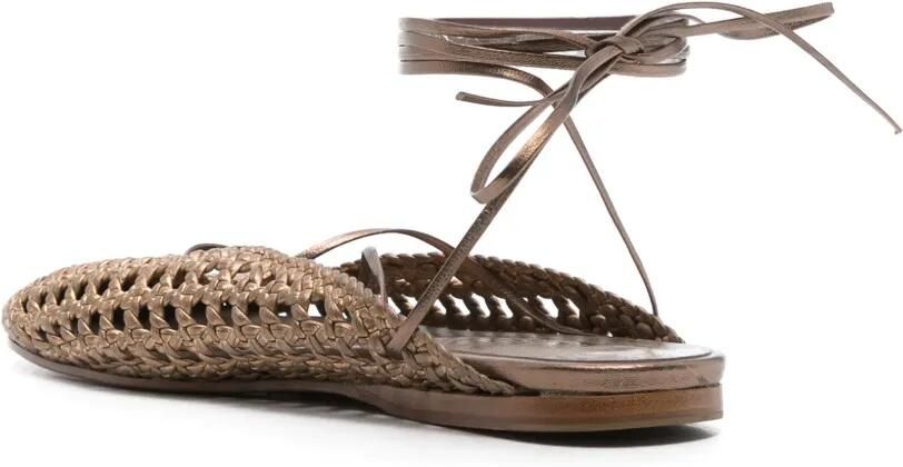 Forte Leren slippers Bruin - Foto 3