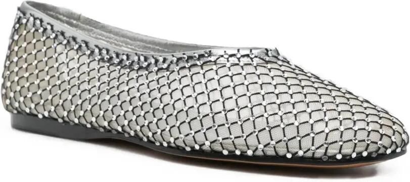Forte Mesh ballerina's met stras Zilver - Foto 2