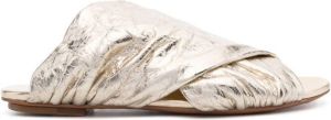 Forte Metallic sandalen Goud