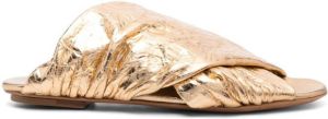 Forte Metallic sandalen Goud