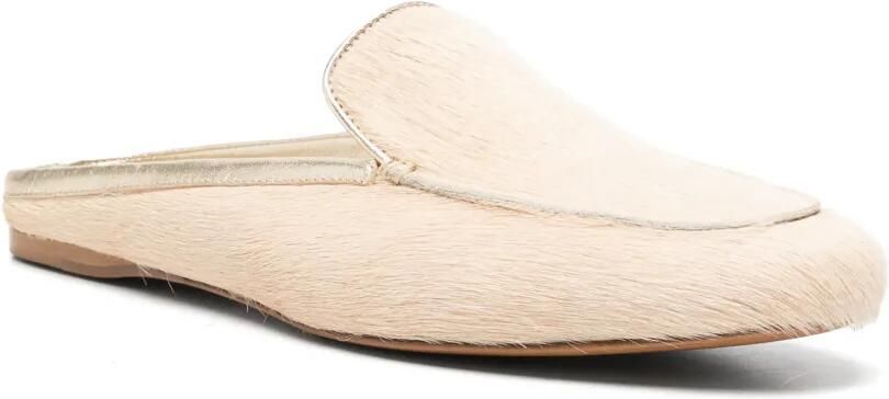 Forte Platte muiltjes met amandelvormige neus Beige - Foto 2