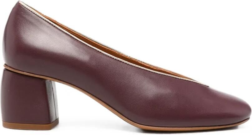 Forte Pumps met blokhak Rood