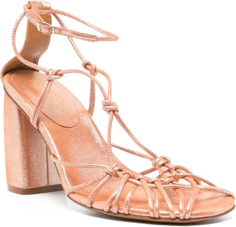 Forte Sandalen met geknoopt detail en hak Roze - Foto 3