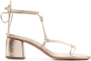 Forte Sandalen met leren bandjes Goud