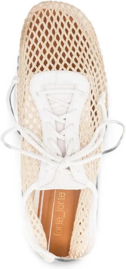 Forte Sneakers met mesh vlak Wit - Foto 2