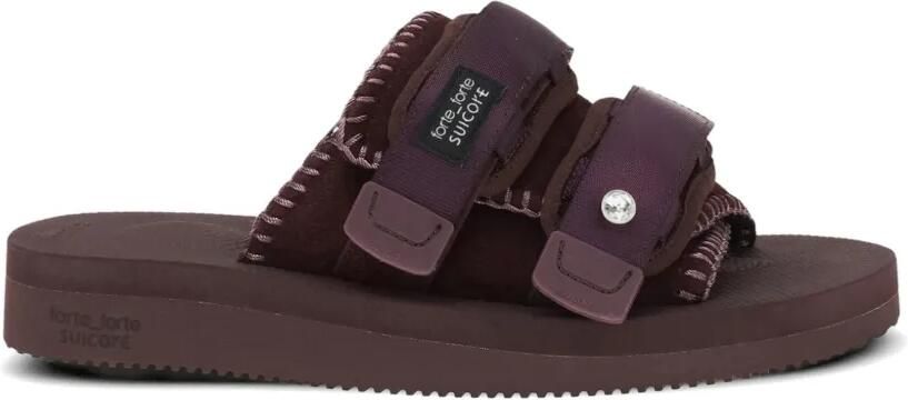 Forte x Suicoke sandalen met bandjes met stiksel Paars