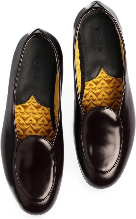 Fortela Hampton leren slippers Bruin - Foto 3