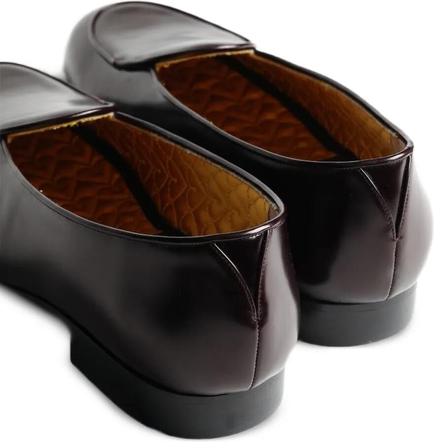 Fortela Hampton leren slippers Bruin - Foto 2