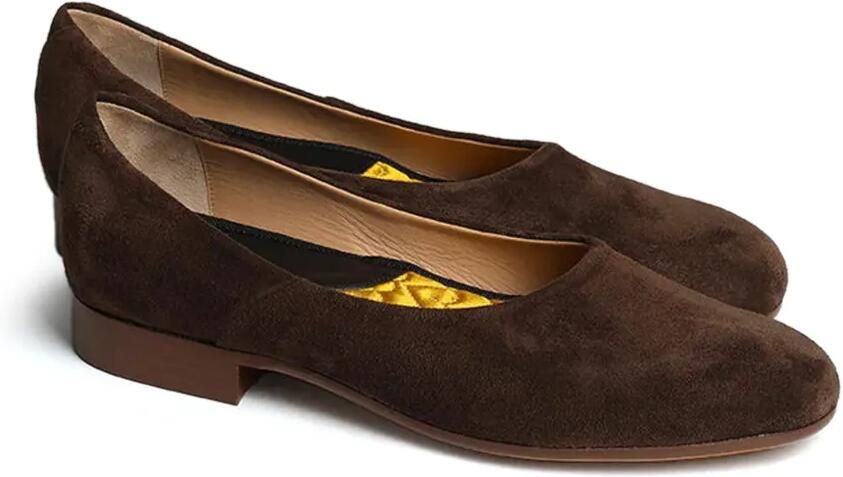 Fortela Smokedbone suède slippers Bruin - Foto 4