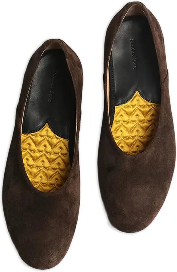 Fortela Smokedbone suède slippers Bruin - Foto 2