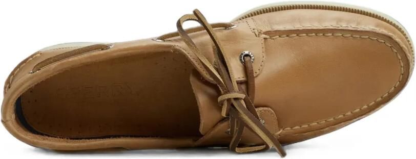 Fortela x Sperry 2-Eye leren bootschoenen Bruin - Foto 3