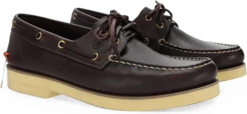 Fortela x Sperry leren bootschoenen Bruin - Foto 3