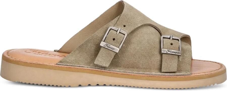 Fracap D110 suède sandalen met dubbele gesp Beige - Foto 1