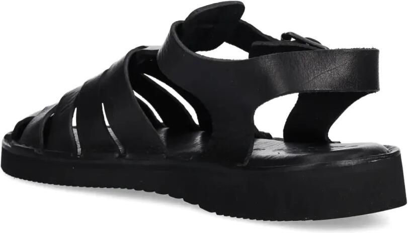 Fracap Leren sandalen met bandjes Zwart - Foto 2