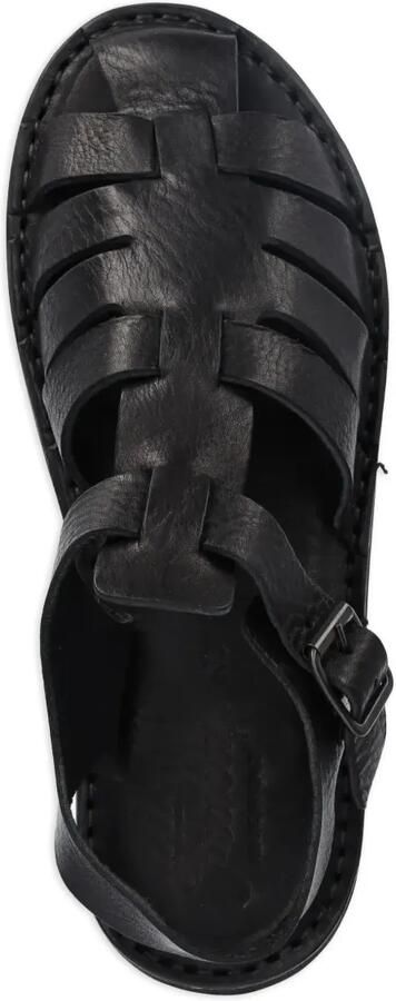 Fracap Leren sandalen met bandjes Zwart - Foto 4