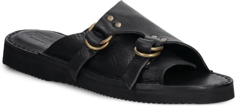 Fracap Leren sandalen met gesp Zwart - Foto 3