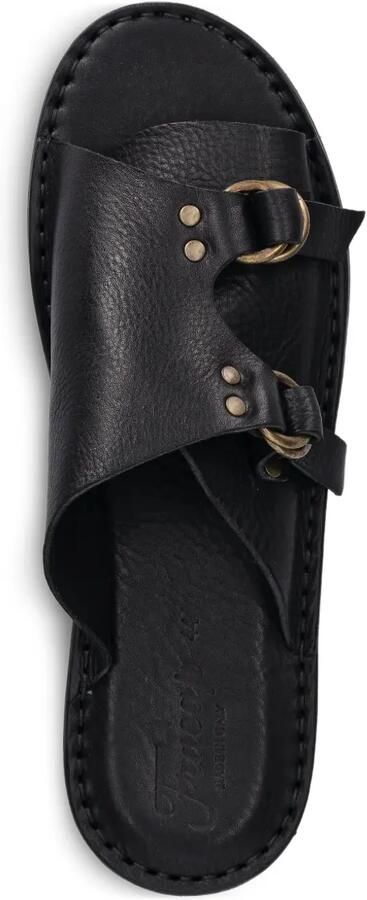 Fracap Leren sandalen met gesp Zwart - Foto 2