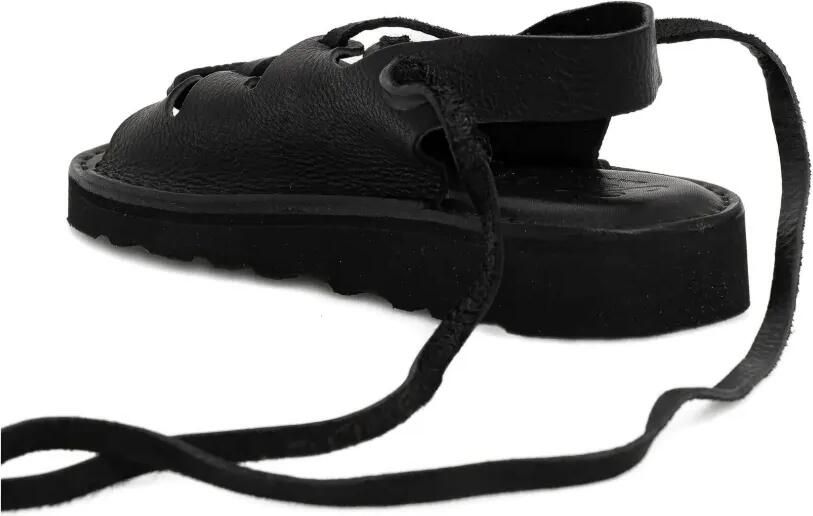 Fracap Leren sandalen met veters Zwart - Foto 3