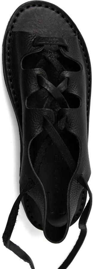 Fracap Leren sandalen met veters Zwart - Foto 4