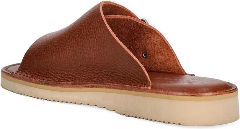 Fracap Leren slippers met gespsluiting Bruin - Foto 2
