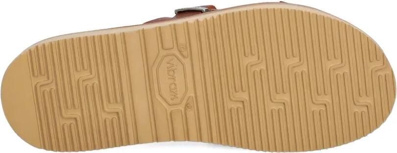 Fracap Leren slippers met gespsluiting Bruin - Foto 4