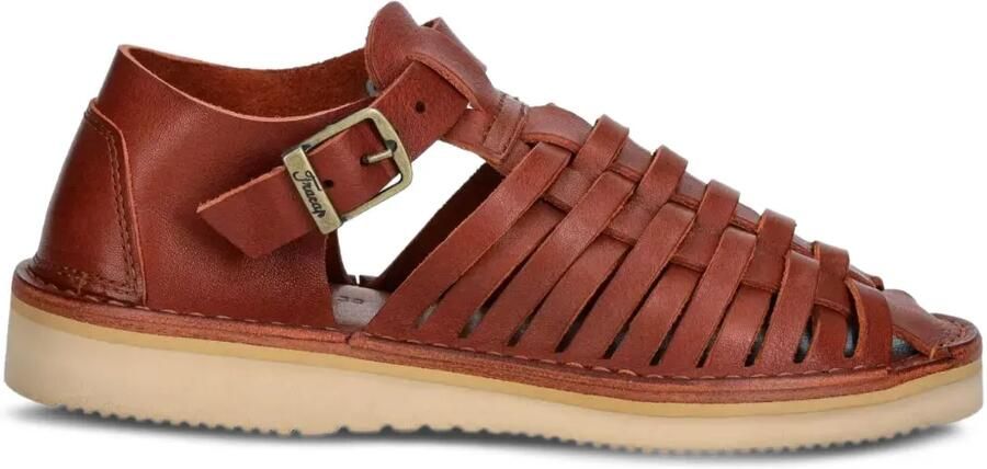 Fracap Sandalen met geweven bandje Rood
