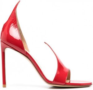 Francesco Russo Ayers sandalen met open neus Rood
