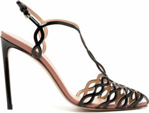 Francesco Russo Uitgesneden sandalen Zwart
