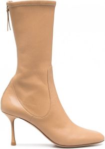 Francesco Russo Enkellaarzen met rits Beige
