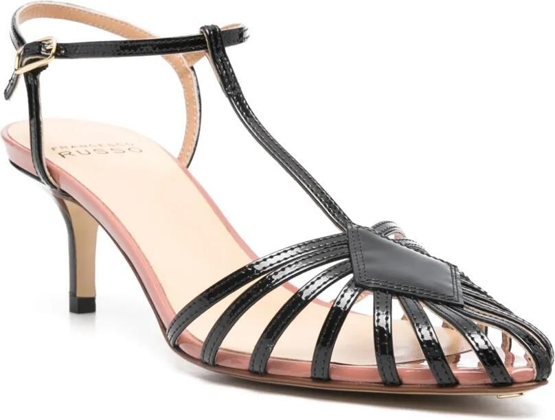 Francesco Russo 55 mm R1S503 sandalen Zwart - Foto 2