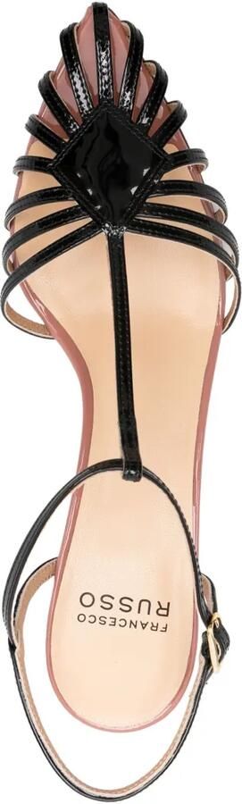 Francesco Russo 55 mm R1S503 sandalen Zwart - Foto 4