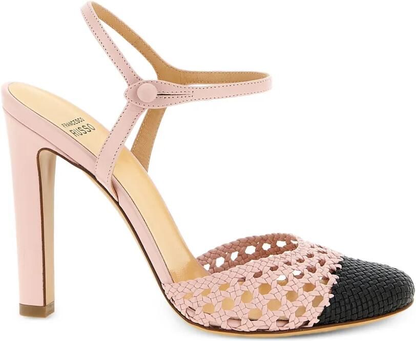 Francesco Russo Gehaakte pumps Roze - Foto 3