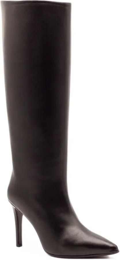 Francesco Russo pointed-toe knee-high boots Bruin - Foto 4