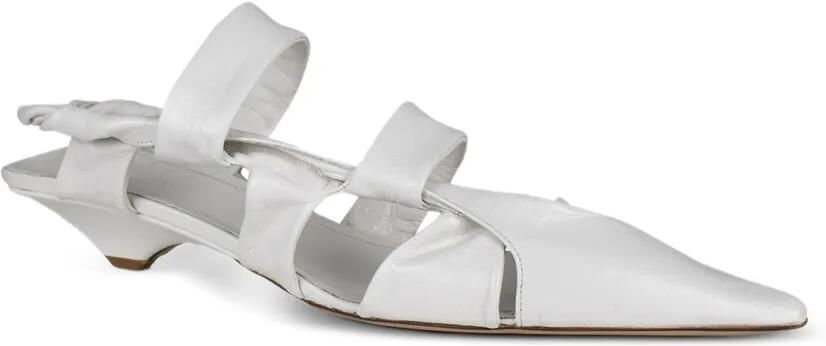 Francesco Russo Pumps met puntige neus Wit - Foto 3