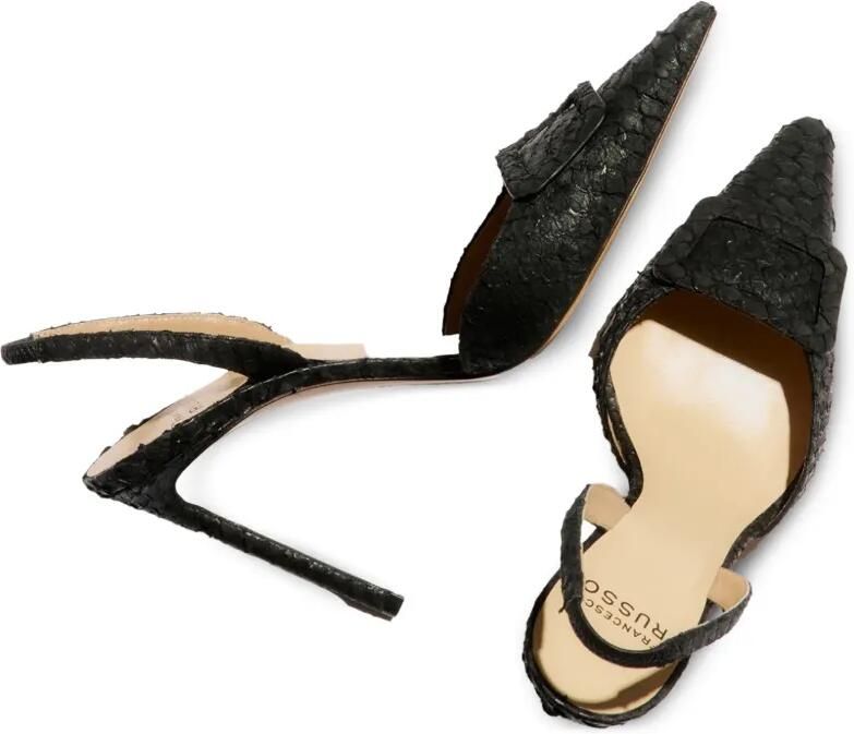 Francesco Russo Sandalen met gesp Zwart - Foto 4