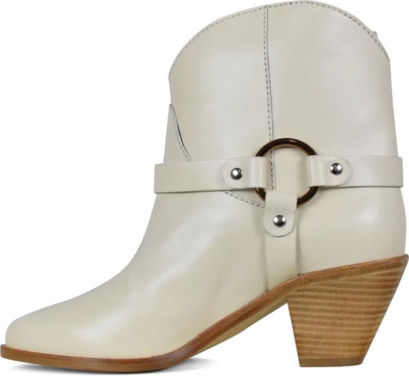 Francesco Russo Santiag leren laarzen Beige - Foto 3