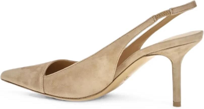 Francesco Russo Slingback pumps met puntige neus Beige - Foto 2