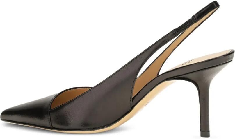 Francesco Russo Slingback pumps met puntige neus Zwart
