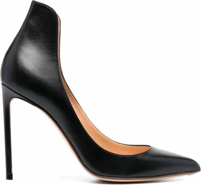 Francesco Russo Pumps met puntige neus Zwart