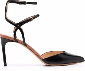 Francesco Russo Leren pumps Zwart
