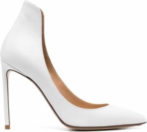 Francesco Russo Pumps met puntige neus Wit