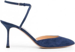 Francesco Russo Pumps met puntige neus Blauw