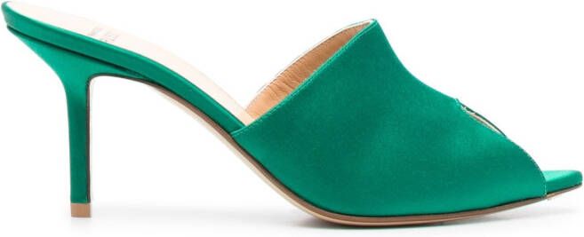 Francesco Russo Satijnen muiltjes Groen