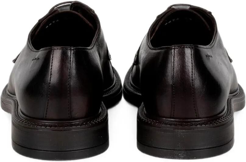 FRANCO FEDELE Leren derby schoenen met bewerkte neus Bruin - Foto 2