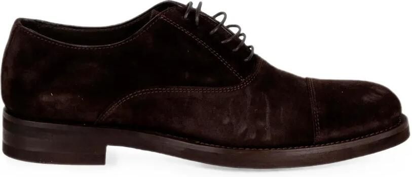 FRANCO FEDELE Oxford veterschoenen met bewerkte neus Bruin