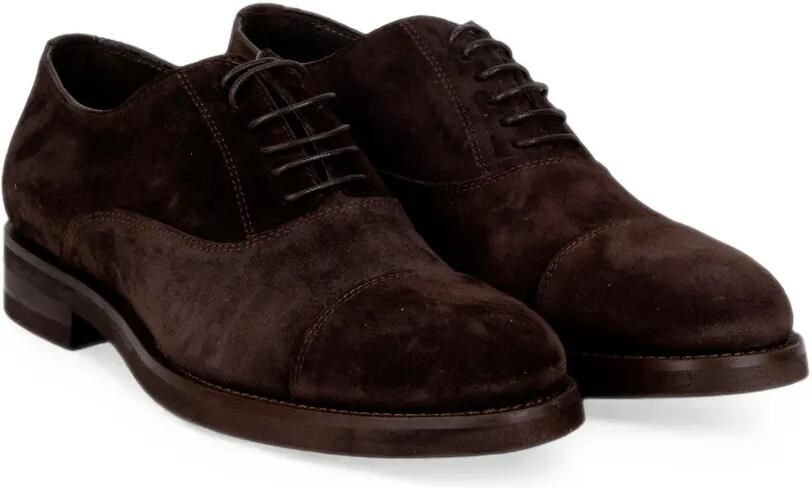 FRANCO FEDELE Oxford veterschoenen met bewerkte neus Bruin - Foto 3