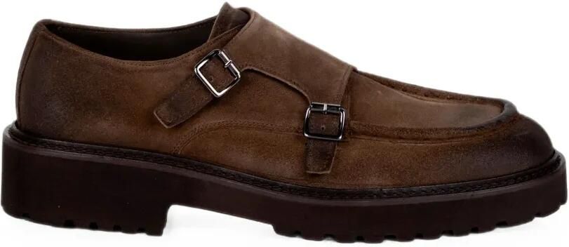 FRANCO FEDELE Gespschoenen met dubbel bandje Bruin