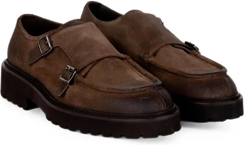 FRANCO FEDELE Gespschoenen met dubbel bandje Bruin - Foto 2