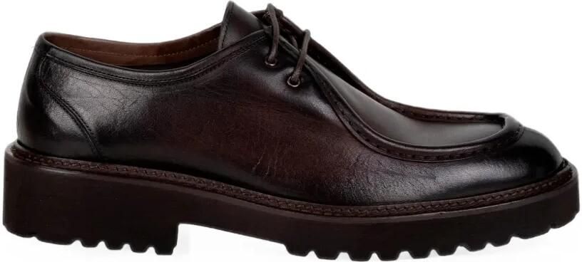 FRANCO FEDELE Veterschoenen met chunky zool Bruin