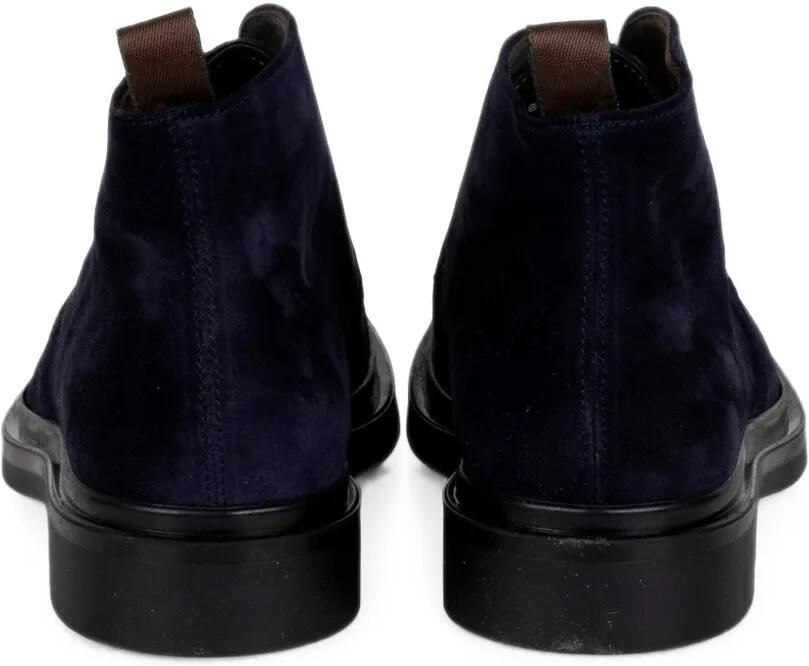 FRANCO FEDELE Suède desert boots met veters Blauw